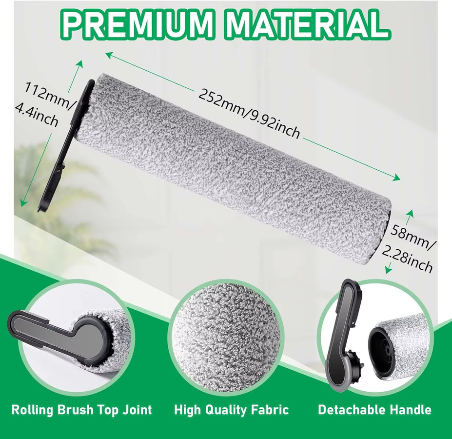 Tineco Ersatzfilter und Vakuumfilter für Floor ONE Stretch S6, Switch S6, i5 Stretch, i6 Stretch, S7 Stretch und S9 Artist Roller Brush - Bild 2
