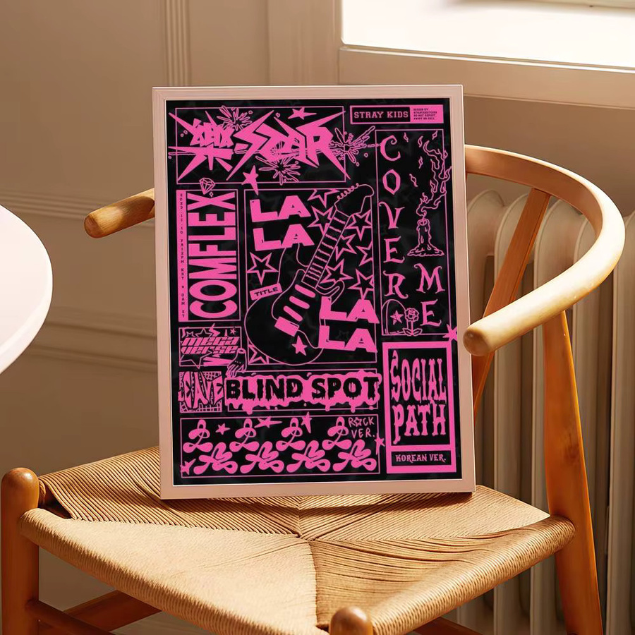 Selbstklebendes Kpop Anime Poster Stray Kids 5-STAR Kunstwerk in Mehrfarbig für deine Kawaii Raumdekoration - Bild 5