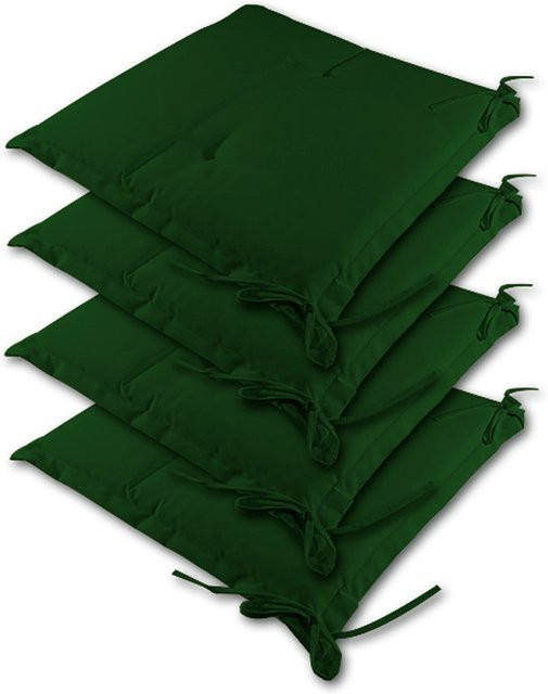 4er-Set Sitzkissen Sydney von DETEX® in Grün, wasserabweisend und waschbar, B/T/H: 45 x 40 x 6 cm - Bild 1