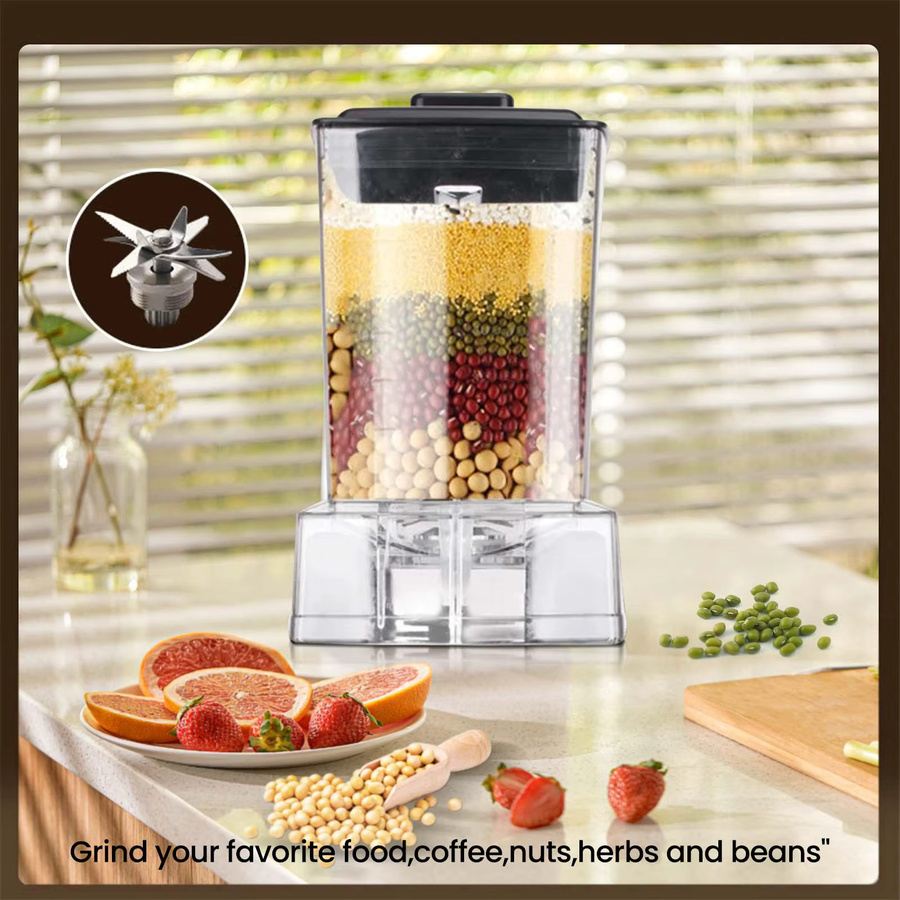 Vremota Standmixer mit 6000W Leistung, Smoothie Maker und Food Processor in Silber, Fassungsvermögen: 2,5 l - Bild 5