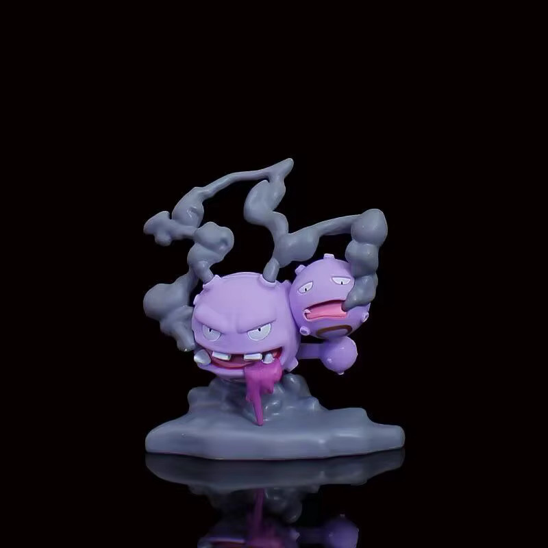 Bandai Pokemon Weezing Anime Figur aus PVC in Lila, Höhe: 12 cm - Bild 2