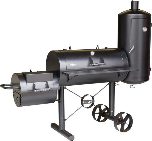 El Fuego Smoker Holzkohlegrill Kiona in Schwarz - Bild 1