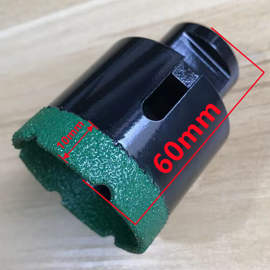 RSMXYO Diamantgelöteter Kern-Trockenbohrer für Porzellanfliesen, Marmor, Glas und Granit, 6–100 mm - Bild 2