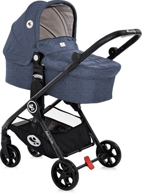 Lorelli Kombikinderwagen 2 in 1 Patrizia mit Babywanne und umkehrbarem Sportsitz in Blau - Bild 1