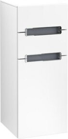 Villeroy & Boch Subway 2.0 Seitenschrank in Grau und Silber mit weißen Elementen, B/H: 35,6 x 85,7 cm - Bild 1