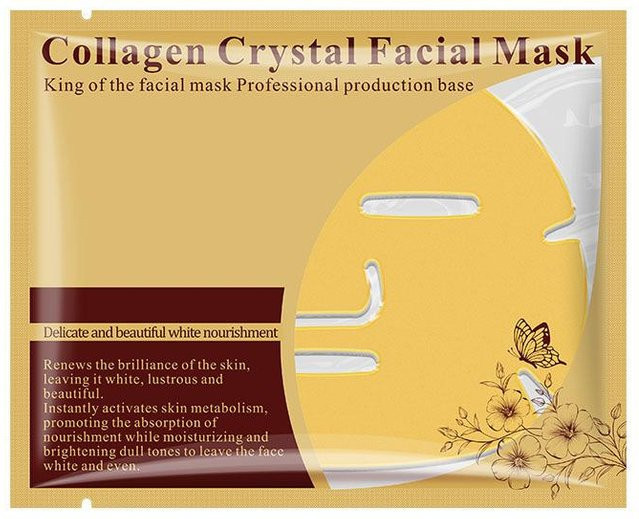 Binchi Health Technology Gold-Kollagen-Kristall-Maskenpflaster, 5 Stück, mit Kollagen und Hyaluronsäure - Bild 1