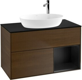 V&B Waschtischunterschrank Finion 100 in Blau lackiert - Bild 1