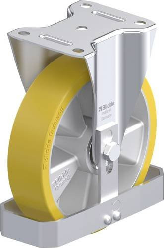Blickle B-ALTH 200K-FS Stahlblech-Bockrolle aus Stahl mit 200 mm Rad-Durchmesser und 400 kg Tragfähigkeit - Bild 1