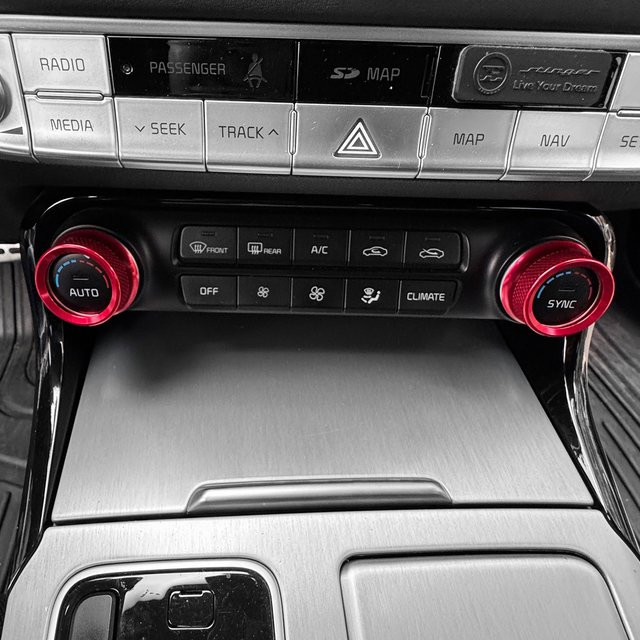 JUIVEEL Klimaanlage Schalter Abdeckung Trim Ring für Kia Stinger 2018-2023 - Bild 1