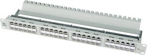 Telegärtner LWL-Patchpanel 48 Port CAT 6a 1 HE grau - Bild 1