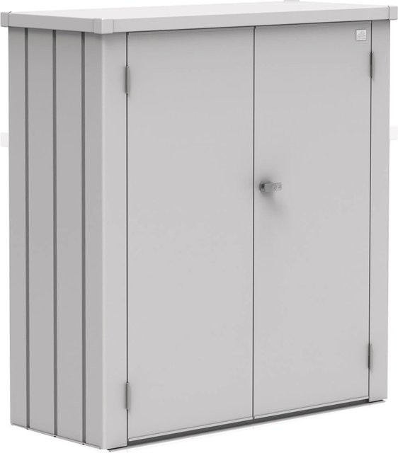 Biohort Terrassenschrank Romeo in Silber Metallic, H x B x T: 140 x 132 x 57 cm - Bild 1