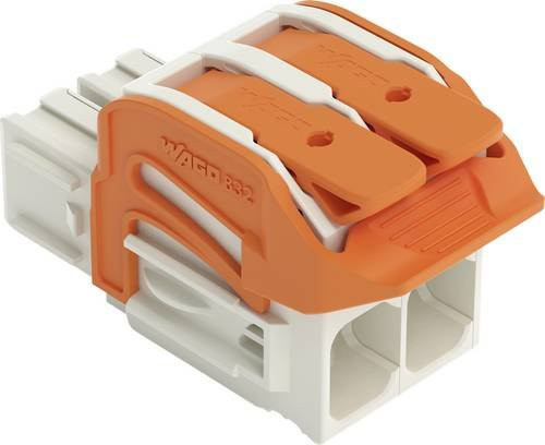 WAGO Federleiste 832-1102/320-000 in Grau und Orange, 24 Stück - Bild 1