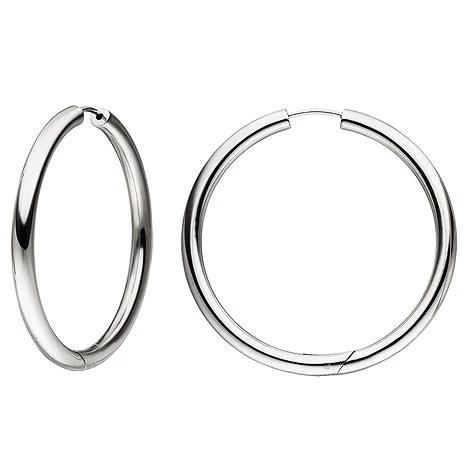 Colfem Creolen, 925 Sterling Silber, 48 mm, Unisex - Bild 1