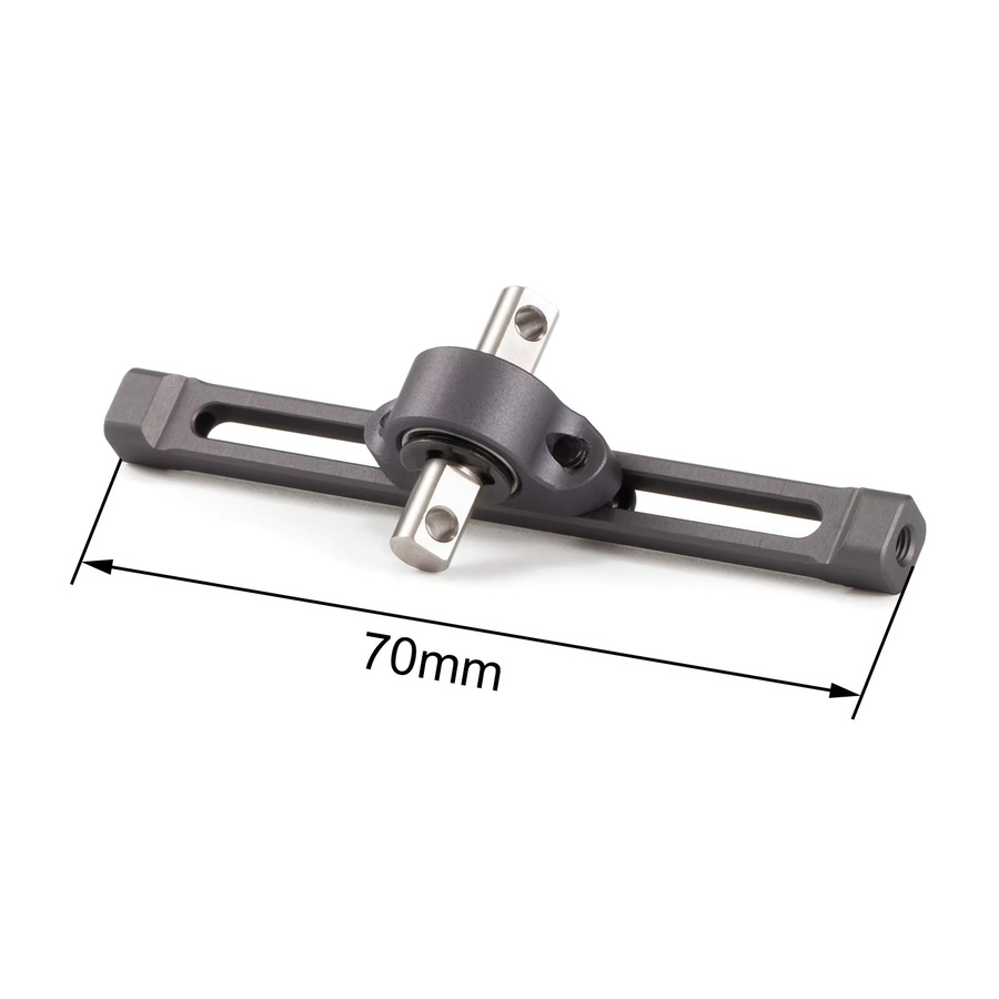 YFGRGT Verstellbare Trägerlagerbaugruppe aus Aluminium, 1:10, Schwarz, Metall, Zubehör - Bild 2