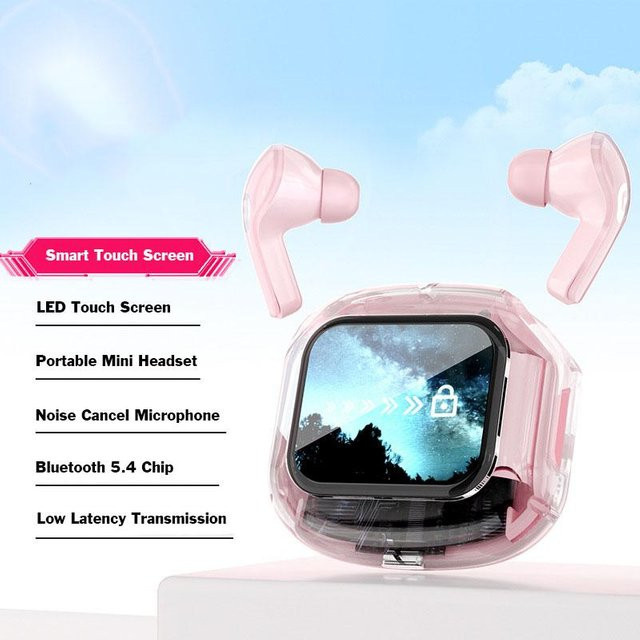 AlongChoice In-Ear Bluetooth Kopfhörer mit intelligentem Touchscreen, HiFi-Stereo-Musik und Rauschunterdrückung in verschiedenen Farben - Bild 1