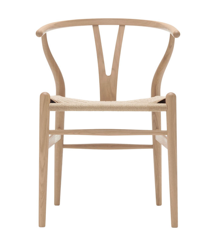 Carl Hansen & Søn CH24 Y Wishbone Stuhl aus Eiche mit weißer Papierkordel - Bild 2