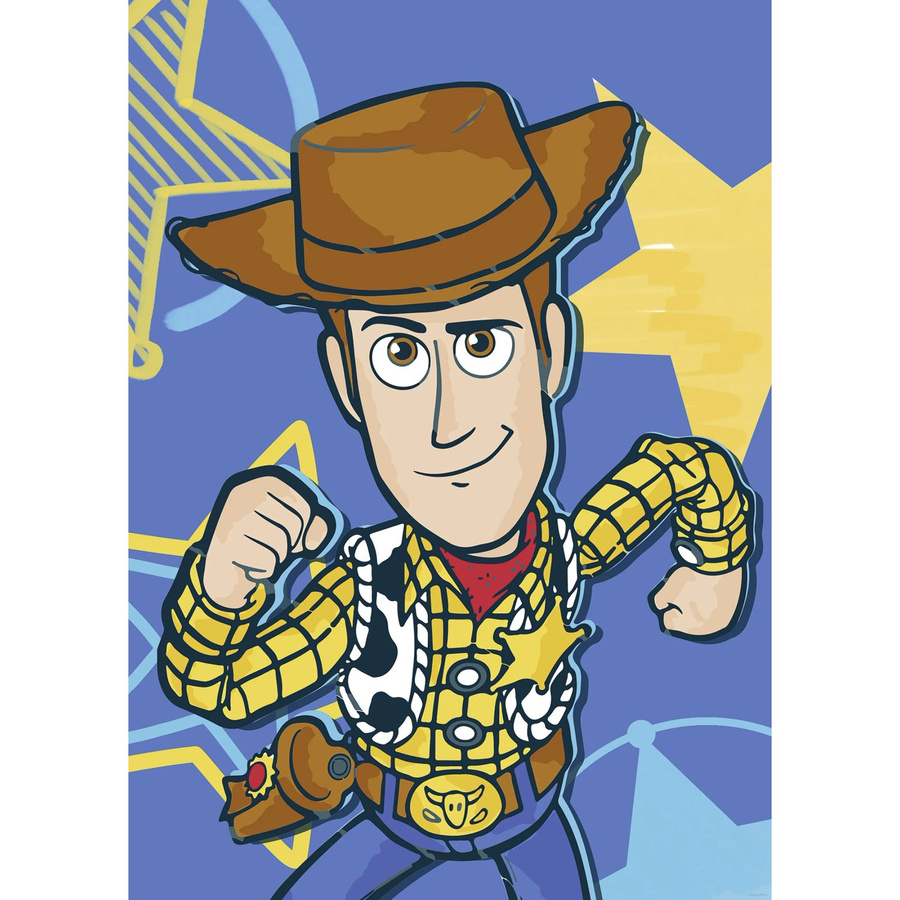 Komar Wandbild Disney Pixar Toy Story Woody Blau, B: 50 cm, H: 70 cm - Bild 2
