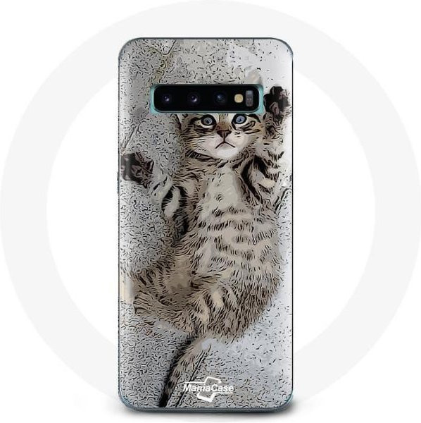 Schutzhülle für Samsung Galaxy S10 mit süßem Bengalkätzchen Motiv in Multicolor - Bild 1