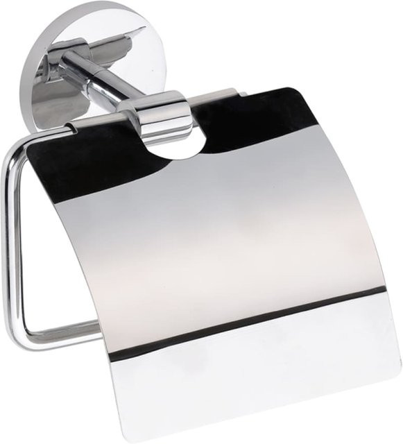 Brillantbad BALFA Papierrollenhalter mit Deckel aus Zink in Chrom poliert silber für Bad und WC zur Wandmontage - Bild 1