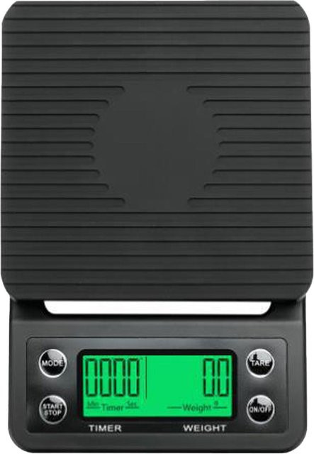 Multifunktionale elektronische Waage TOMTOP JMS in Schwarz mit 0,1 Gramm Genauigkeit und Timerfunktion - Bild 1