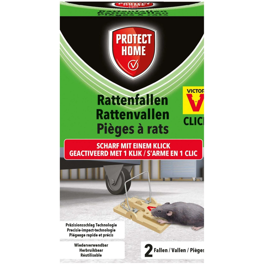 Protect Home Rattenfallen Click Set aus Kunststoff, 2 Stück - Bild 2