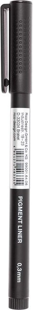 Rico Design Paper Poetry Pigment Liner Fineliner in Schwarz mit 0,3 mm Strichstärke - Bild 1