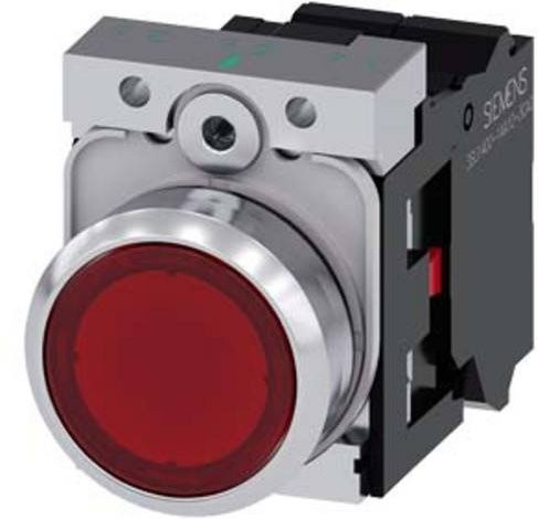 Siemens Drucktaster 3SU1156-0AB20-3CA0 in Rot aus Metall - Bild 1
