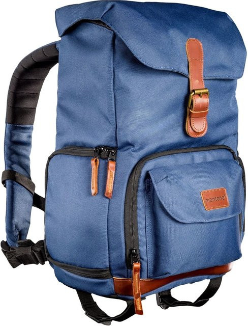 Mantona Fotorucksack Luis Junior Kameratasche in Blau - Bild 1