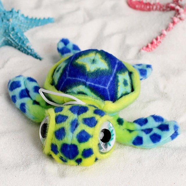 Yiran toy Meeresschildkröte Plüschtier, Schlüsselanhänger, 17cm - Bild 1