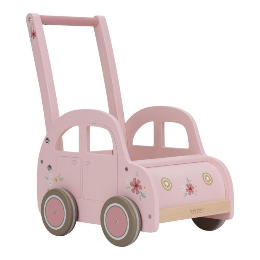 Little Dutch Holz-Laufwagen, Rosa, ab 1 Jahr - Bild 1