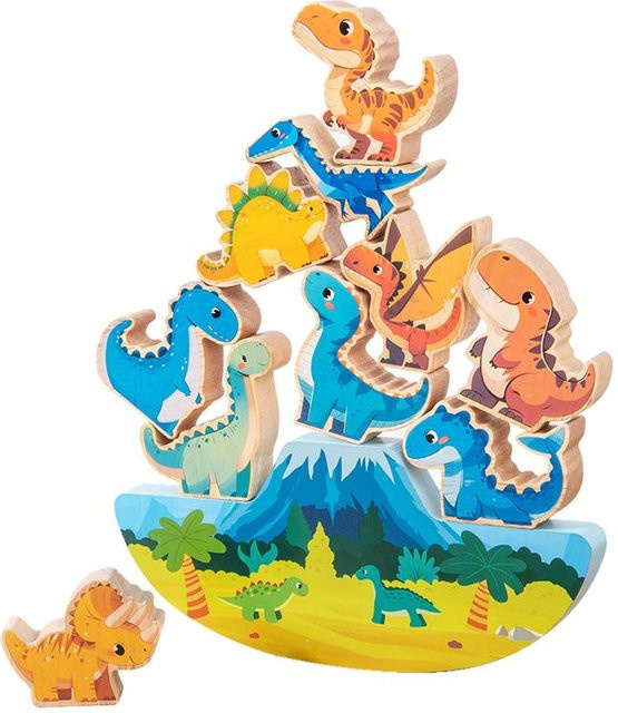 Favorite Holz Balance Blöcke, Tiere, Dinosaurier, ab 3 Jahre - Bild 1