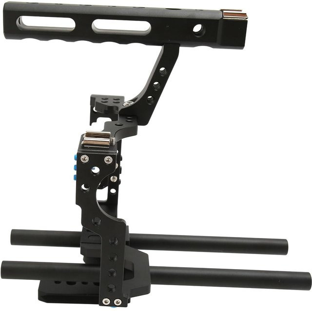 Honor Electronics Videokamera Cage Rig aus leichter Aluminiumlegierung mit Cold Shoe und Cheese Top-Griff in Schwarz für Sony A7 III II Serie - Bild 1
