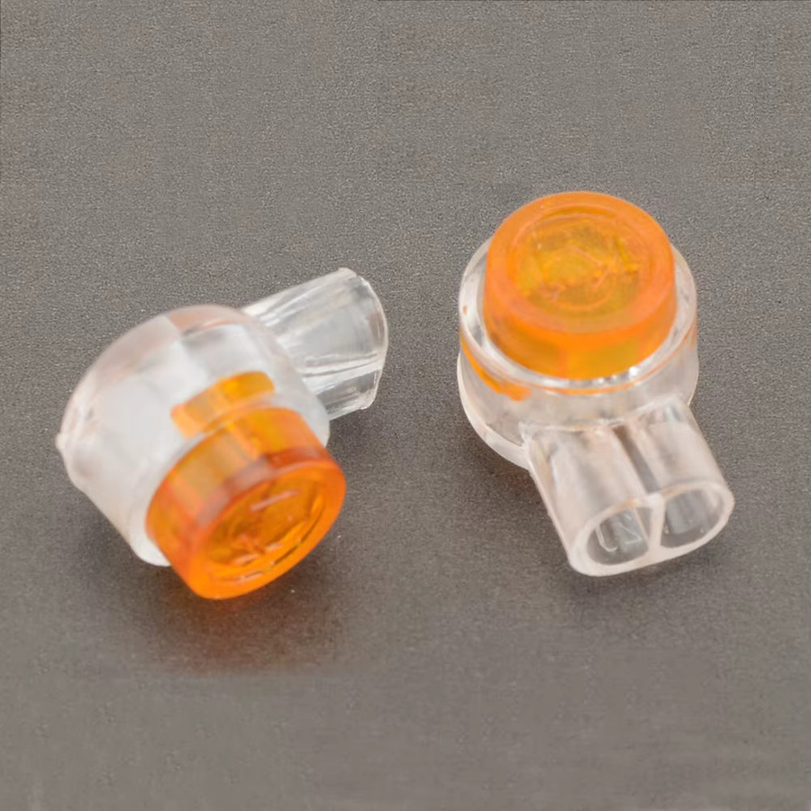 Wasserdichte UY Butt Splice Stecker K1 Netzwerk Kabel Anschlüsse in Orange Transparent - Bild 2