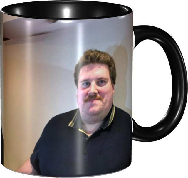 Drachenlord Kaffeetasse Rainer Winkler Keramikbecher in Weiß - Bild 1