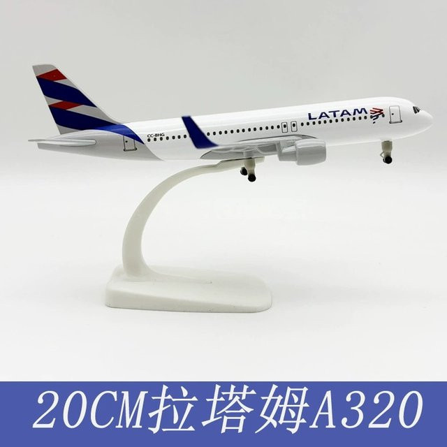ZOCO A320 Latam Airlines Chile Flugzeugmodell, Metall, 20cm - Bild 1