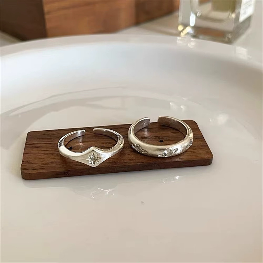 Ring Stern Form, Silber, Kristall, Damen - Bild 4
