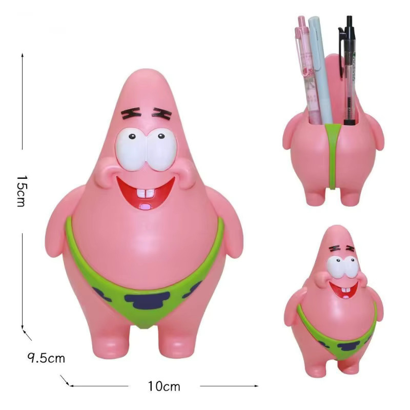 Potdemiel SpongeBob Schwammkopf Stifthalter aus Kunststoff für Schreibtisch und Kosmetikpinsel - Bild 3
