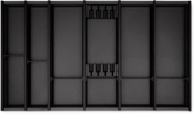 SOTECH Cuisio Besteckeinsatz mit Messerblock für Blum Legrabox, Farbe Anthrazit, Höhe: 5,5 cm, Korpusbreite: 47,3 cm - Bild 1
