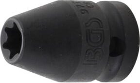 BGS Kraft-Steckschlüssel-Einsatz E-Profil 9779-12 mit 12,5 mm (1/2 Zoll) Antrieb, SW E12, schwarz - Bild 1