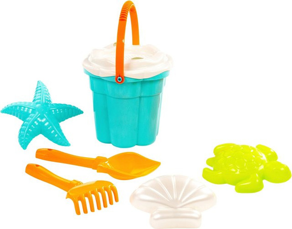 Solini Sandspielzeug-Set Eimergarnitur Safari, 8-tlg., ab 1 Jahr