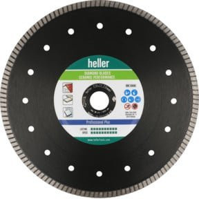 Heller Diamond Blade Ceramic Performance Diamantscheibe für Fliesen und Metall Schwarz Durchmesser: 300 mm, Bohrung: 25,4 mm - Bild 1