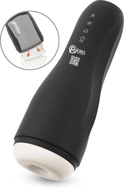 Rebel Masturbator mit Squeeze-Massagetechnik in Schwarz - Bild 1