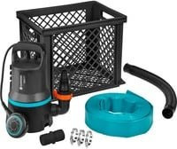 Gardena Schmutzwasser-Tauchpumpe Hochwasser-Set 9000, schwarz/silberfarben, B/T/H: 30 x 40 x 32,5 cm - Bild 1