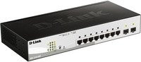 D-Link DGS-1210-08P/E Netzwerk Switch mit 8 RJ45/SFP Ports, 20 GBit/s und PoE-Funktion in Schwarz und Silber - Bild 2