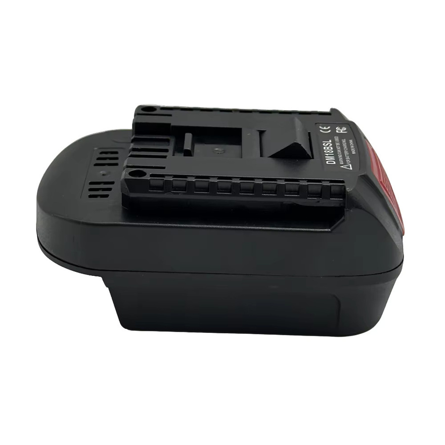 DM18BSL Batteriekonverter-Adapter für Milwaukee 18V und Dewalt 20V Li-Ion-Akkus zur Nutzung mit Bosch 18V Werkzeugen, Schwarz - Bild 3