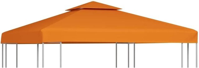 vidaXL Pavillon-Ersatzdach aus Polyester in Orange mit 300 g/m² B/T/H: 3 x 3 x 0 m - Bild 1