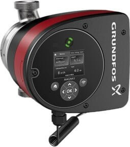 Grundfos Umwälzpumpe MAGNA3 32-80 N, Edelstahl, Schwarz, mit Isolierung - Bild 1