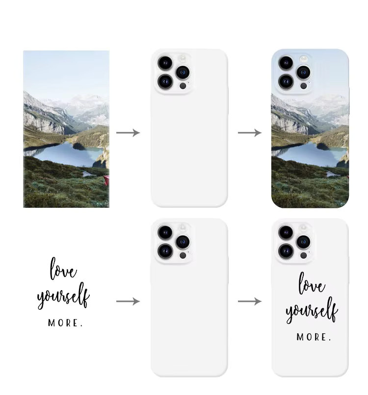 10 Stück leere Sublimationshüllen für iPhone, Samsung S25 S24 und weitere Modelle, weiche TPU und harte PC Mobilrückseitenabdeckungen in Weiß - Bild 2