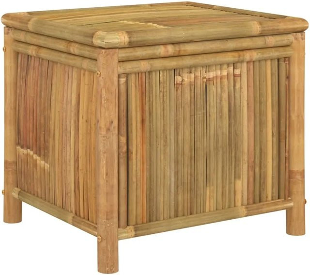 vidaXL Gartentruhe aus Bambus in Braun, B/T/H: 60 x 52 x 55 cm - Bild 1