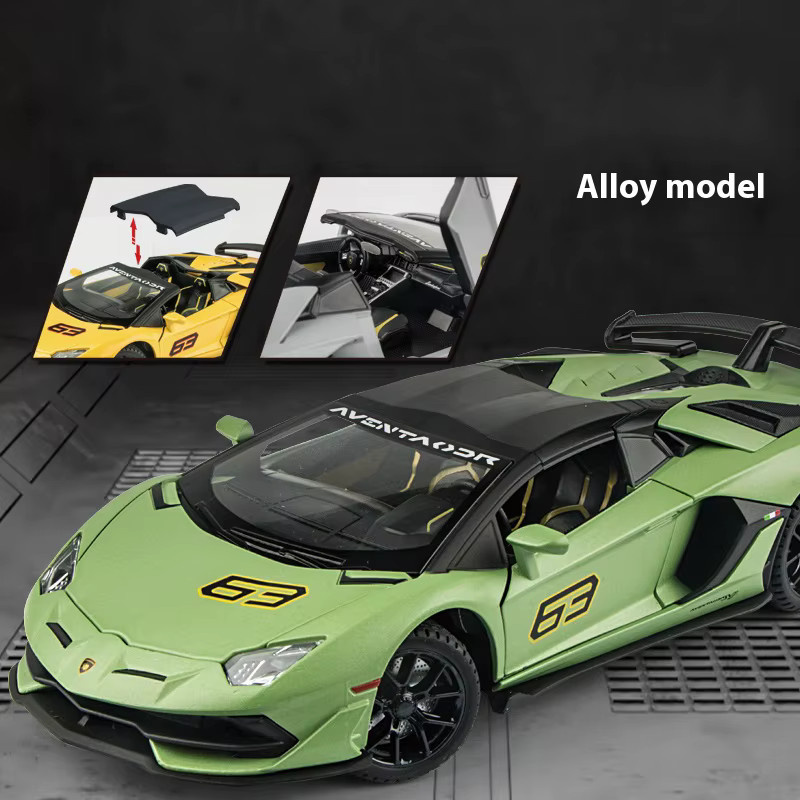 Maisto Lambo SVJ63 Automodell, 1:24, Metall, Schwarz - Bild 3